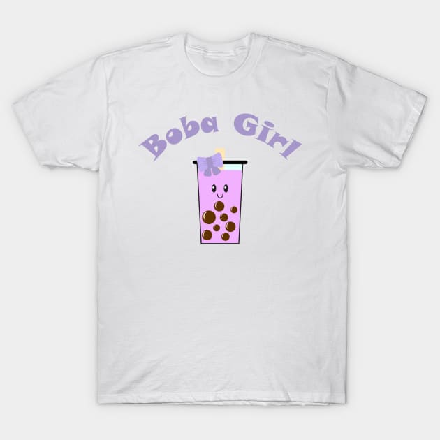 Boba Girl in Purple T-Shirt by Kelly Gigi